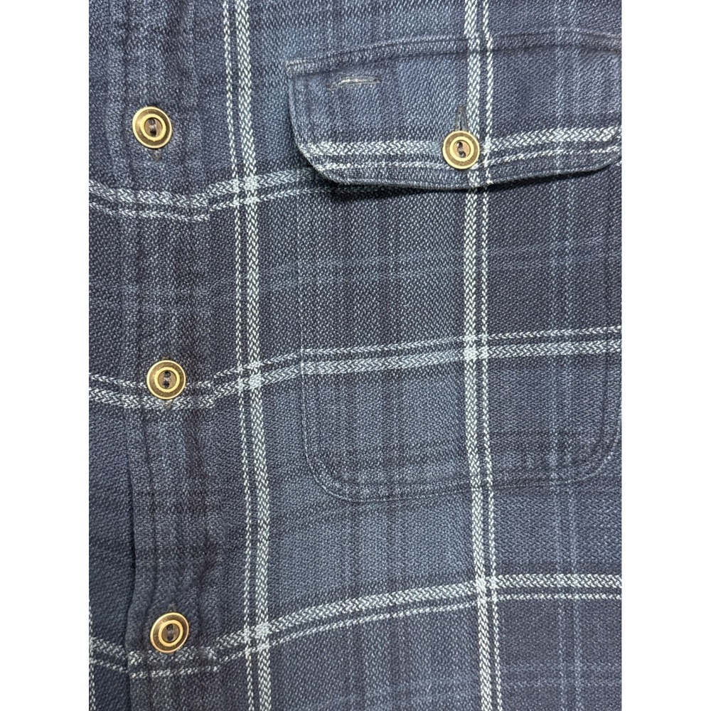 Polo Ralph Lauren Mens‎ XS Blue Plaid Flannel Elbow Patch Work Shirt - Picture 5 of 7